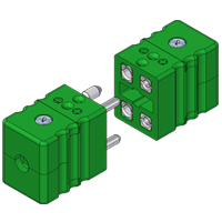 Standard Duplex Thermocouple and RTD Connectors