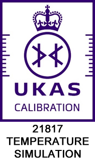 UKAS calibration 21817 temperature simulation