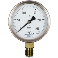 (GCD) Low Pressure Industrial Capsule Pressure Gauge (100mm dia.)