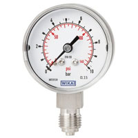 (131.11) Wika Stainless Steel Compact Pressure Gauge Model 131.11