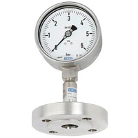 WIKA Pressure Gauge with Diaphragm Seal - Flanged Connection and Internal Diaphragm – Model DSS26M