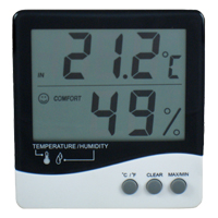 (HR-101) Indoor Temperature/Humidity Display (Wall/Desk Mounting)